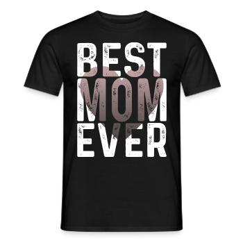 Maman cadeau fête des mères anniversaire maman - T-shirt homme - noir - Devant - AI Model Male 178 light (178cm)