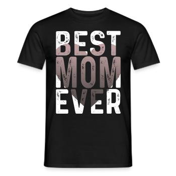 Maman cadeau fête des mères anniversaire maman - T-shirt homme - noir - Devant - AI Model Male 178 light (178cm)