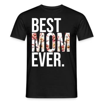 Maman cadeau fête des mères anniversaire maman - T-shirt homme - noir - Devant - AI Model Male 178 light (178cm)