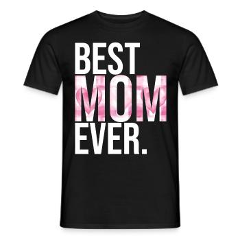 Maman cadeau fête des mères anniversaire maman - T-shirt homme - noir - Devant - AI Model Male 178 light (178cm)