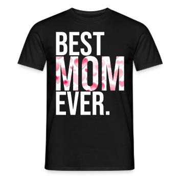 Maman cadeau fête des mères anniversaire maman - T-shirt homme - noir - Devant - AI Model Male 178 light (178cm)
