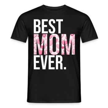 Maman cadeau fête des mères anniversaire maman - T-shirt homme - noir - Devant - AI Model Male 178 light (178cm)