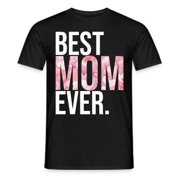 Maman cadeau fête des mères anniversaire maman - T-shirt homme - noir - Devant - AI Model Male 178 light (178cm)