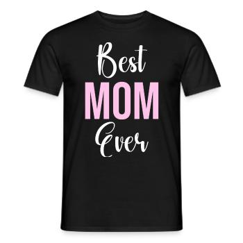 Maman cadeau fête des mères anniversaire maman - T-shirt homme - noir - Devant - AI Model Male 178 light (178cm)