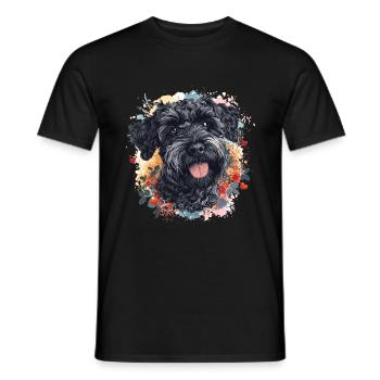Schnoodle Snoodle Dog Breed Pet Cute Graphic - Men's T-Shirt - black - Front - AI Model Male 178 light (178cm)