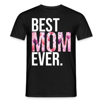 Maman cadeau fête des mères anniversaire maman - T-shirt homme - noir - Devant - AI Model Male 178 light (178cm)