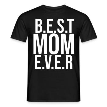 Maman cadeau fête des mères anniversaire maman - T-shirt homme - noir - Devant - AI Model Male 178 light (178cm)