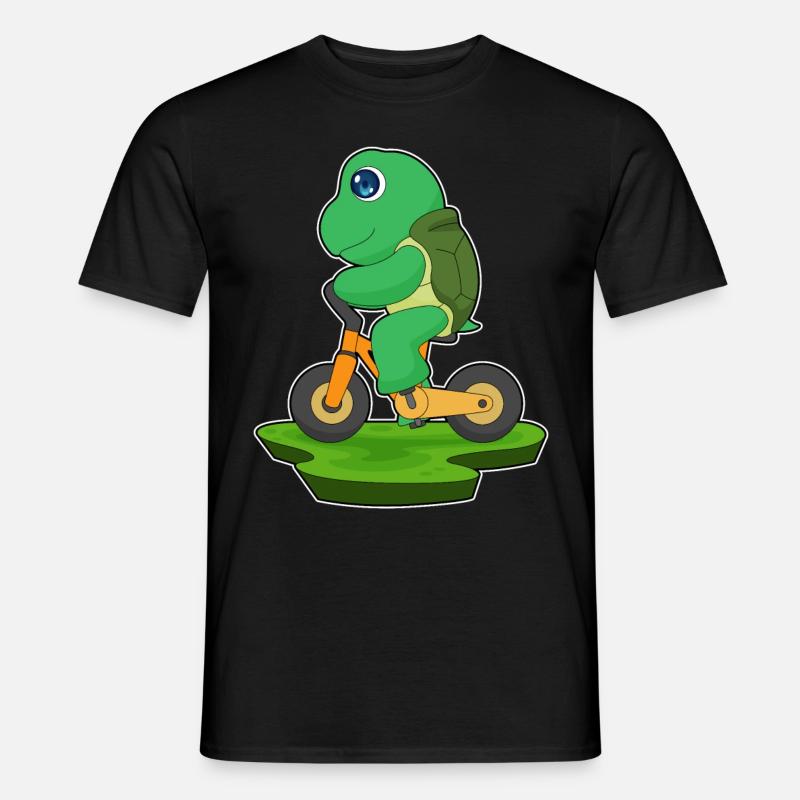 Turtle Bicycle - Men’s T-shirt - black