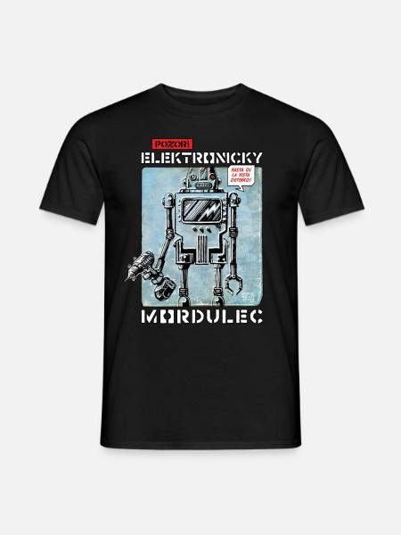 Pozor! Elektronicky Mordulec - Men's T-Shirt - black
