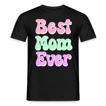 Maman cadeau fête des mères anniversaire maman - T-shirt homme - noir - Devant - AI Model Male 178 light (178cm)