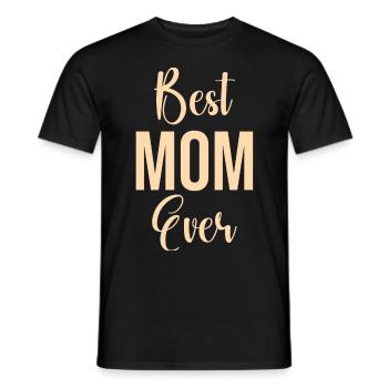 Maman cadeau fête des mères anniversaire maman - T-shirt homme - noir - Devant - AI Model Male 178 light (178cm)