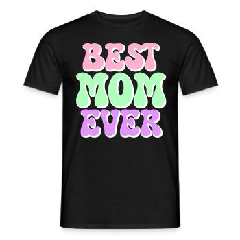 Maman cadeau fête des mères anniversaire maman - T-shirt homme - noir - Devant - AI Model Male 178 light (178cm)