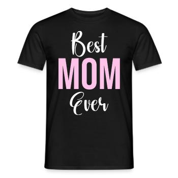 Maman cadeau fête des mères anniversaire maman - T-shirt homme - noir - Devant - AI Model Male 178 light (178cm)