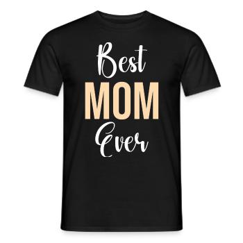 Maman cadeau fête des mères anniversaire maman - T-shirt homme - noir - Devant - AI Model Male 178 light (178cm)