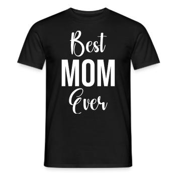 Maman cadeau fête des mères anniversaire maman - T-shirt homme - noir - Devant - AI Model Male 178 light (178cm)