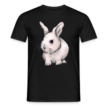 Lapin, lapin, lapin de Pâques, enfants, animaux de compagnie, bébé - T-shirt homme - noir - Devant - AI Model Male 178 light (178cm)
