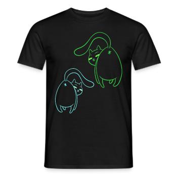Chats, Chat, Animaux domestiques, Enfants, Animaux de compagnie, Chatons - T-shirt homme - noir - Devant - AI Model Male 178 light (178cm)