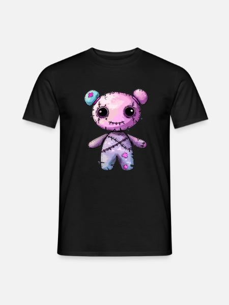 Goth Pastel Cute Creepy Kawaii Voodoo Doll - Männer T-Shirt - Schwarz