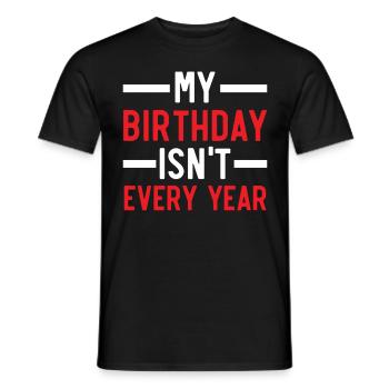 Happy Birthday Schaltjahr 29. Februar Schalttag - Männer T-Shirt - Schwarz - Vorne - AI Model Male 178 light (178cm)