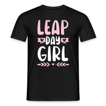 Happy Birthday Schaltjahr 29. Februar Schalttag - Männer T-Shirt - Schwarz - Vorne - AI Model Male 178 light (178cm)