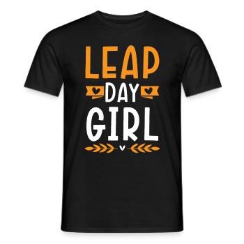 Happy Birthday Schaltjahr 29. Februar Schalttag - Männer T-Shirt - Schwarz - Vorne - AI Model Male 178 light (178cm)