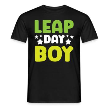Happy Birthday Schaltjahr 29. Februar Schalttag - Männer T-Shirt - Schwarz - Vorne - AI Model Male 178 light (178cm)