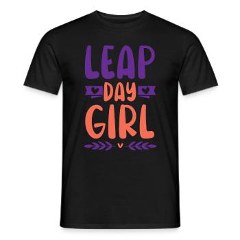 Happy Birthday Schaltjahr 29. Februar Schalttag - Männer T-Shirt - Schwarz - Vorne - AI Model Male 178 light (178cm)