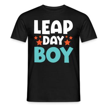 Happy Birthday Schaltjahr 29. Februar Schalttag - Männer T-Shirt - Schwarz - Vorne - AI Model Male 178 light (178cm)