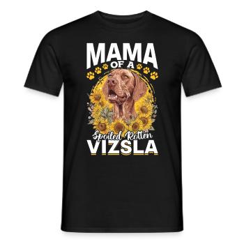 Hungarian Magyar Vizsla Dog Breed Mama of a - Men's T-Shirt - black - Front - AI Model Male 178 light (178cm)