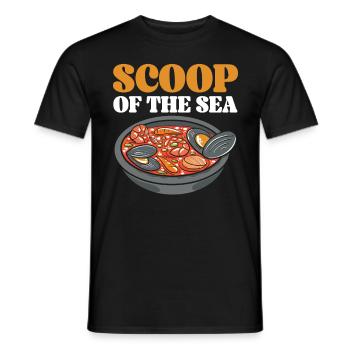 Cioppino Lover Foodie Nourriture Mer Américaine - T-shirt homme - noir - Devant - AI Model Male 178 light (178cm)