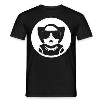 Funny Toddler Wearing Sunglasses Cool Baby - Men's T-Shirt - black - Front - AI Model Male 178 light (178cm)