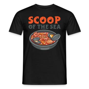 Cioppino Lover Foodie Nourriture Mer Américaine - T-shirt homme - noir - Devant - AI Model Male 178 light (178cm)