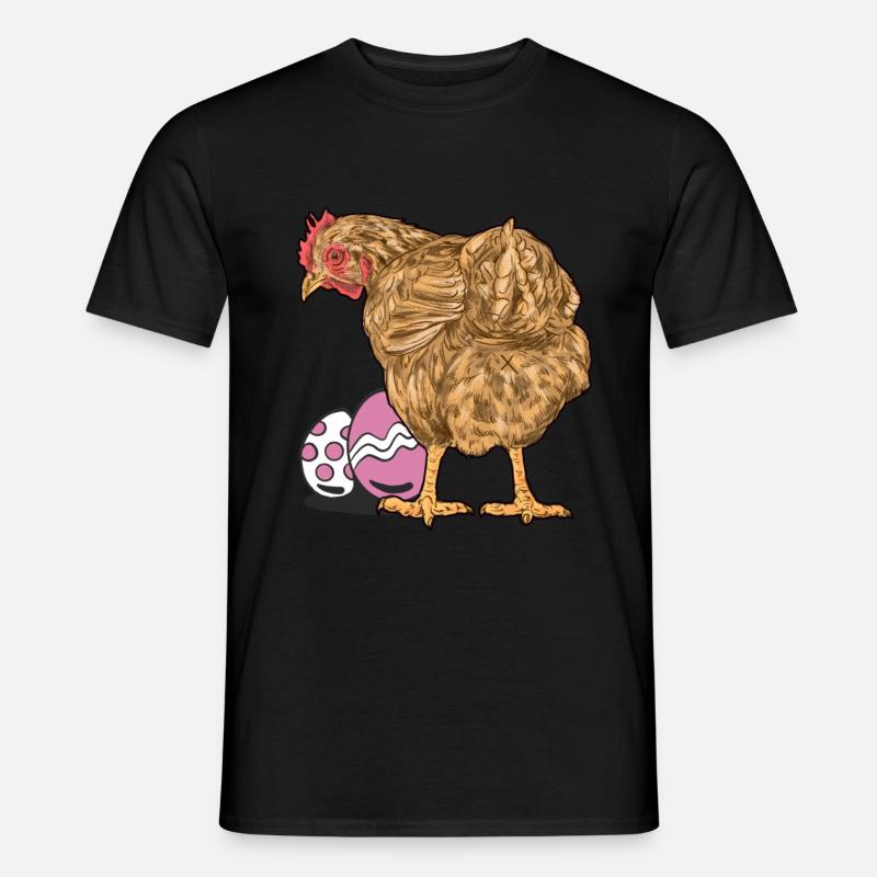 Chicken, Poultry, Poultry, Eggs, Egg, Easter, Easter Egg Men’s T-shirt