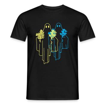fantômes fantômes fantôme fantôme nature hantée - T-shirt homme - noir - Devant - AI Model Male 178 light (178cm)