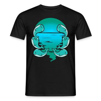 Baby Wal Fisch Meeressäuger Kinder Kleinkind - Männer T-Shirt - Schwarz - Vorne - AI Model Male 178 light (178cm)