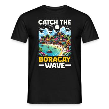 Boracay Philippinen Sommerurlaub Boaracay Beach - Männer T-Shirt - Schwarz - Vorne - AI Model Male 178 light (178cm)