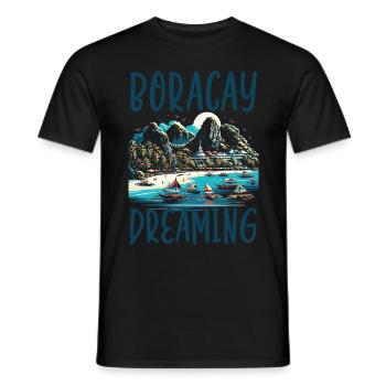 Boracay Philippinen Sommerurlaub Boaracay Beach - Männer T-Shirt - Schwarz - Vorne - AI Model Male 178 light (178cm)