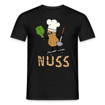 Cacahuète Cuire Légume Cuisson Rapide Cuisson Patin - T-shirt homme - noir - Devant - AI Model Male 178 light (178cm)