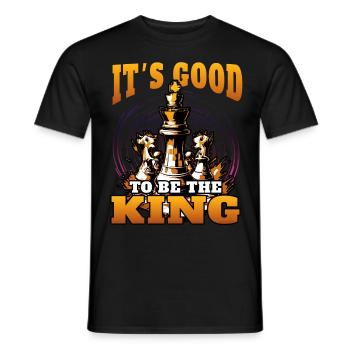 Chess King Chess Dicton - cadeau - T-shirt homme - noir - Devant - AI Model Male 178 light (178cm)