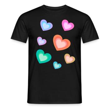 Sincère Saint-Valentin Fête des mères Anniversaire - T-shirt homme - noir - Devant - AI Model Male 178 light (178cm)