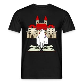 Mitternacht Geisterstunde Märchen Spuk Geschichte - Männer T-Shirt - Schwarz - Vorne - AI Model Male 178 light (178cm)