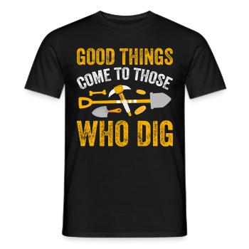 Archaeology for Men, Women, Anthropology - Men's T-Shirt - black - Front - AI Model Male 178 light (178cm)
