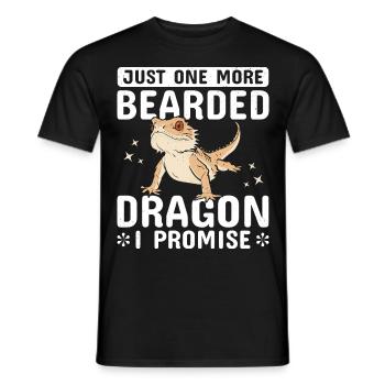 Dragon barbu cool pour hommes et femmes, - T-shirt homme - noir - Devant - AI Model Male 178 light (178cm)