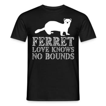 Ferret Paws Frettchenliebhaber-kleidung Für Männer - Männer T-Shirt - Schwarz - Vorne - AI Model Male 178 light (178cm)