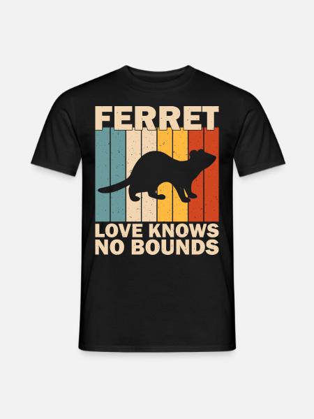Frettchenliebhaber-besitzer - Männer T-Shirt - Schwarz