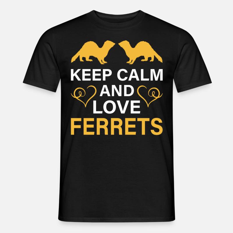 Frettchen - Männer T-Shirt - Schwarz