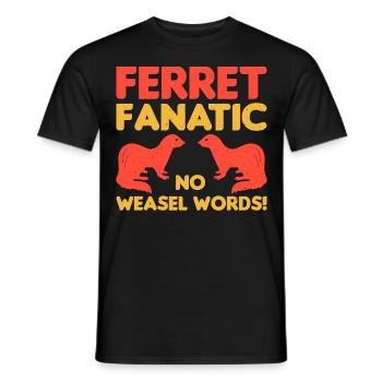 Einzigartiges Design Für Frettchenliebhaber Und - Männer T-Shirt - Schwarz - Vorne - AI Model Male 178 light (178cm)