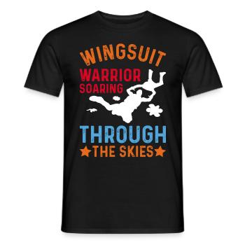 Skydiving Skydiving Skydiver - Men's T-Shirt - black - Front - AI Model Male 178 light (178cm)