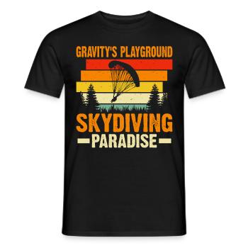 Parachutisme Parachutisme - T-shirt homme - noir - Devant - AI Model Male 178 light (178cm)