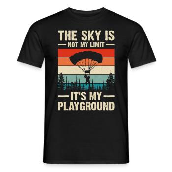 Parachutisme Parachutisme - T-shirt homme - noir - Devant - AI Model Male 178 light (178cm)